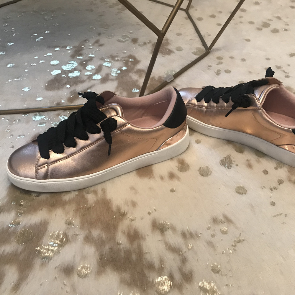 Nine West Rose Gold Athleisure Tennis Shoes US 9.5